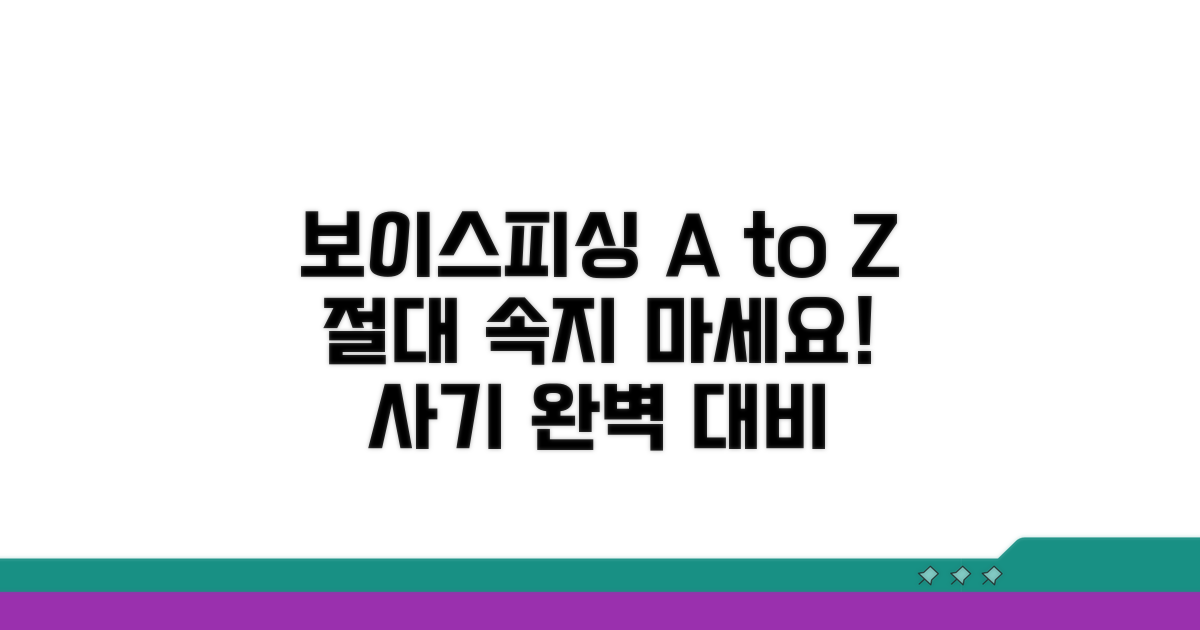 보이스피싱 속지 않는 법 A to Z
