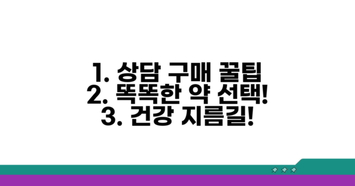 건강 상담과 의약품 구매 팁