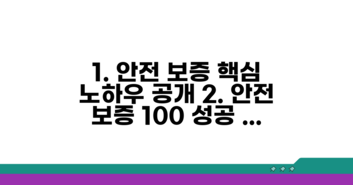 안전한 보증업무 처리 노하우