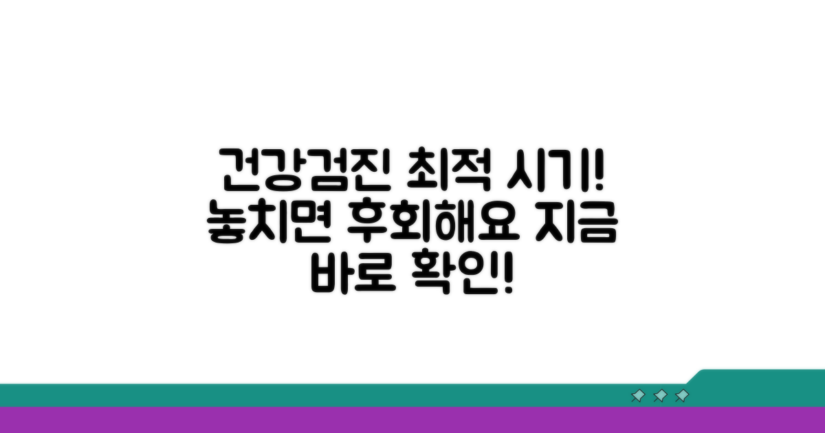 건강검진 적정 예약 시기 분석