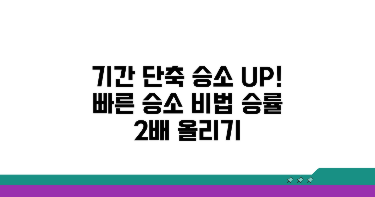 기간 단축 및 승소 확률 높이는 법