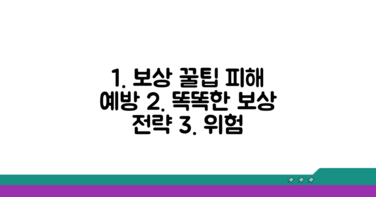 현명한 보상과 피해 예방 꿀팁