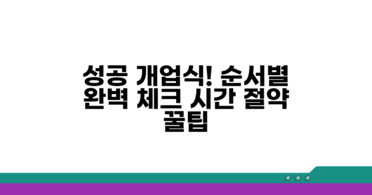 시간별 추천 개업식 절차 안내