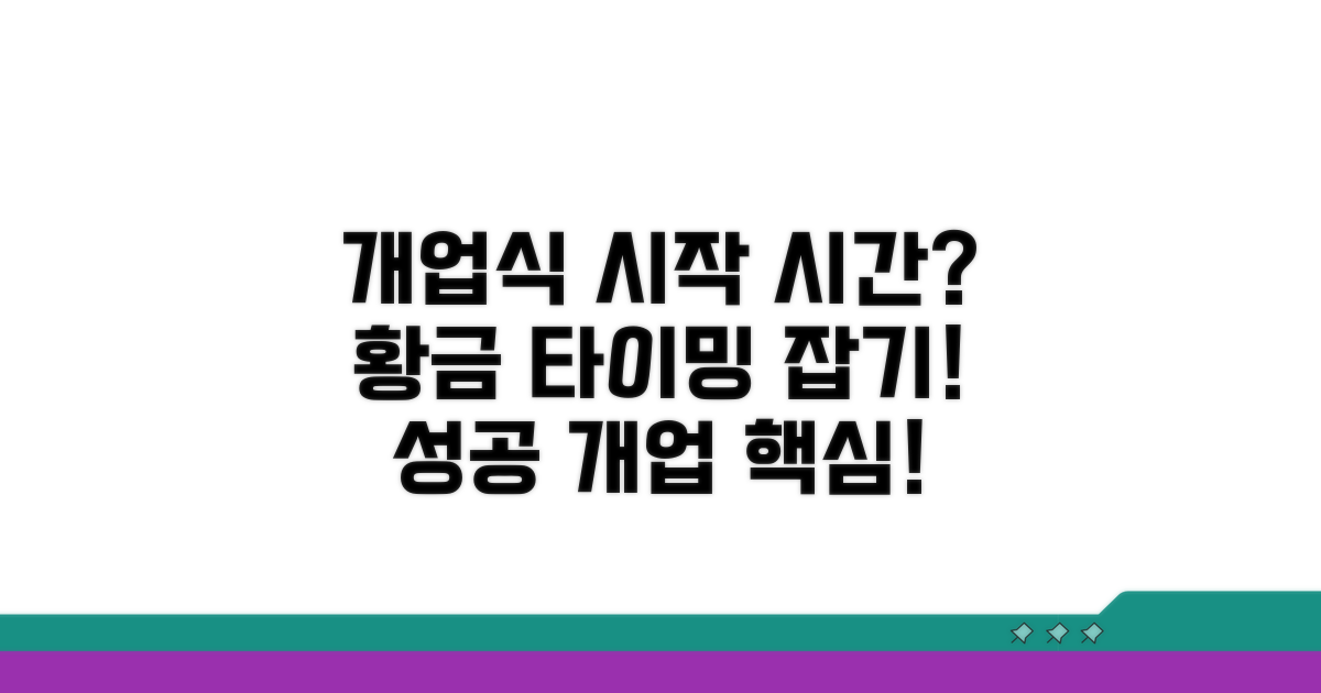 개업식 시작 시간, 최적의 타이밍은?