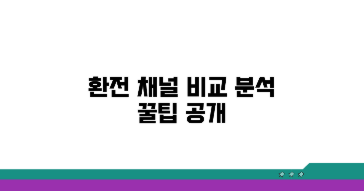 합법적 환전 채널 비교 분석