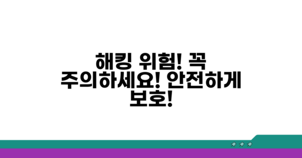해킹 위험과 주의사항