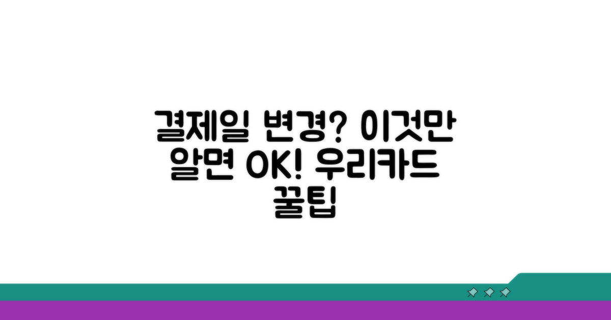 우리카드 결제일, 이렇게 바꾸세요