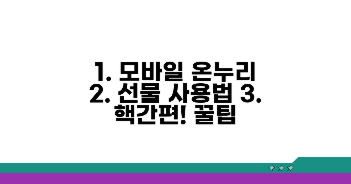 모바일로 간편하게 선물하는 온누리상품권 사용법