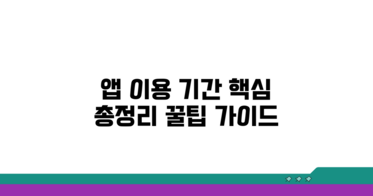 앱 서비스 이용 기간, 총정리 가이드
