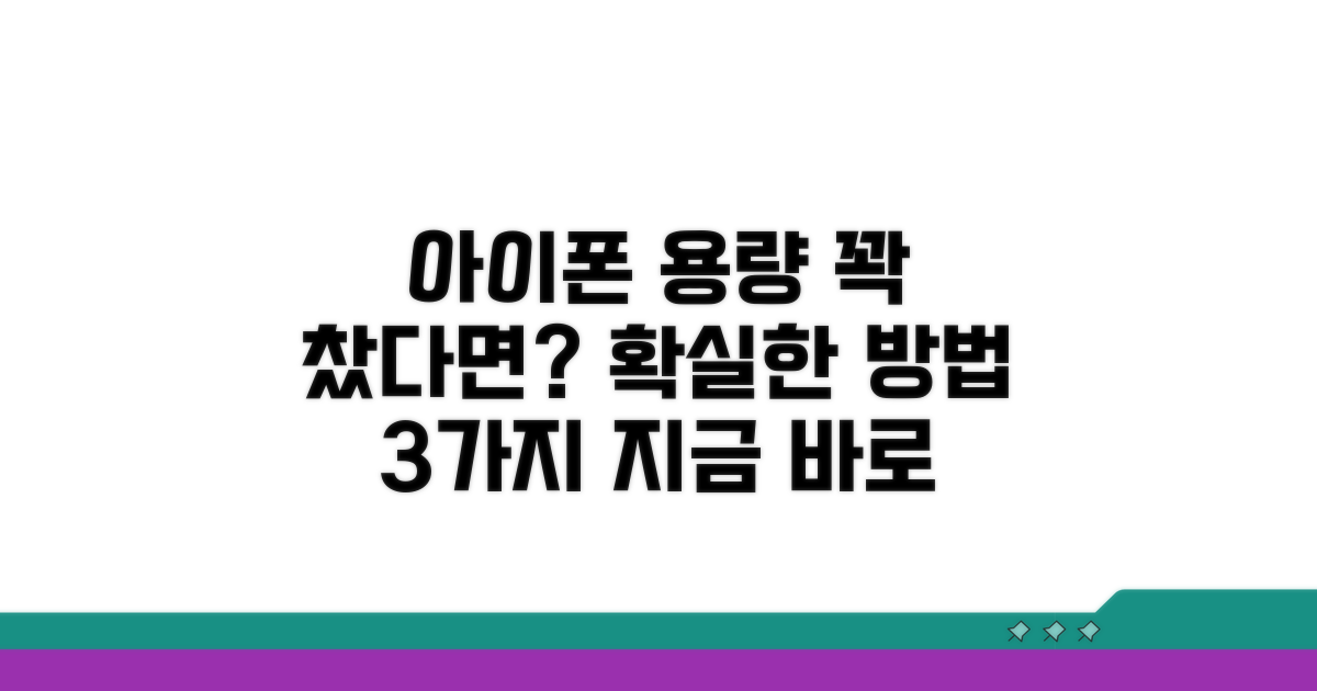내 아이폰 용량 현명하게 관리하기