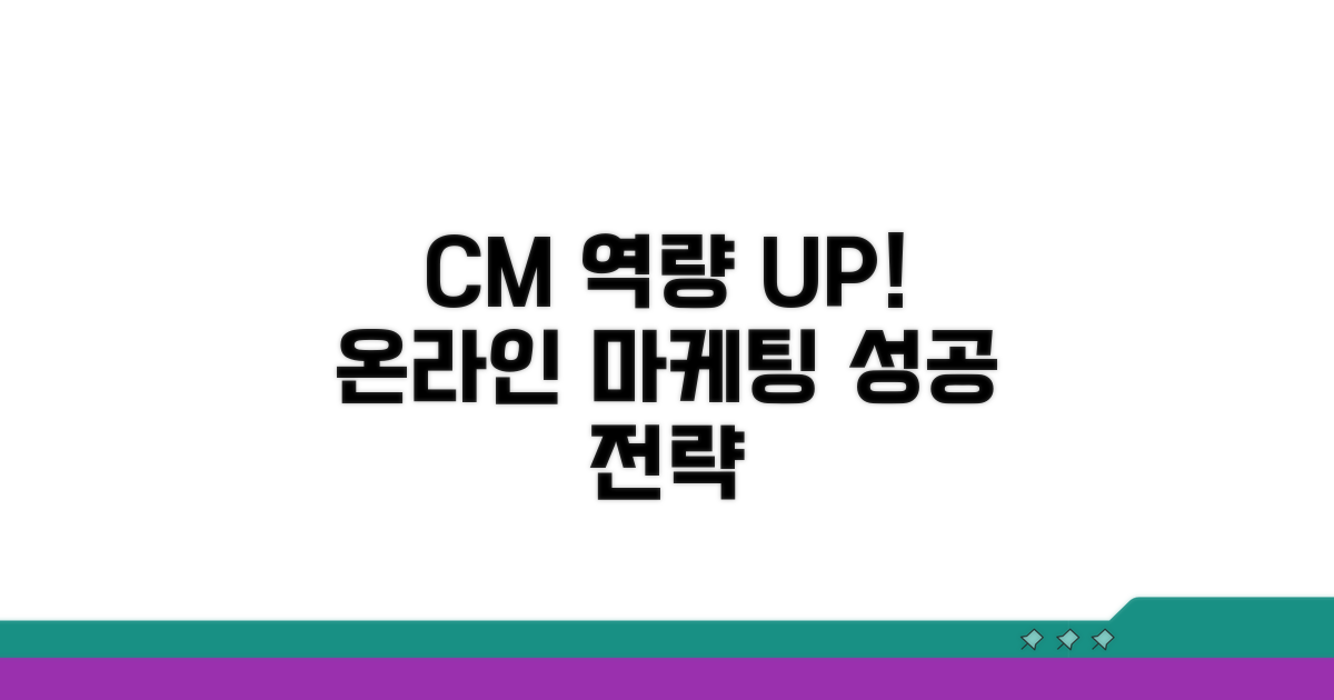 온라인 CM 역량 강화 방법