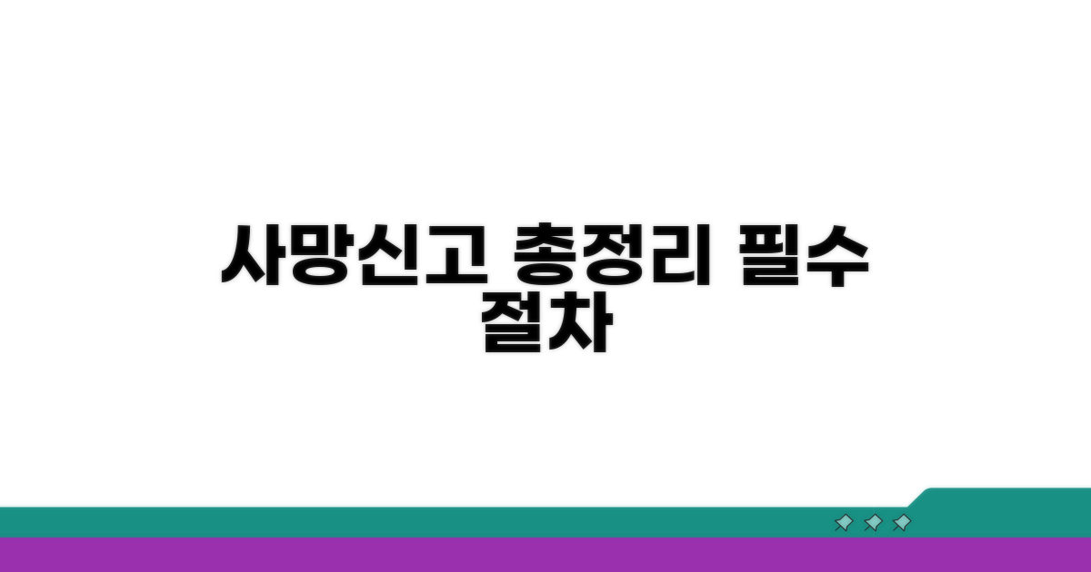 사망신고 제출 방법 총정리