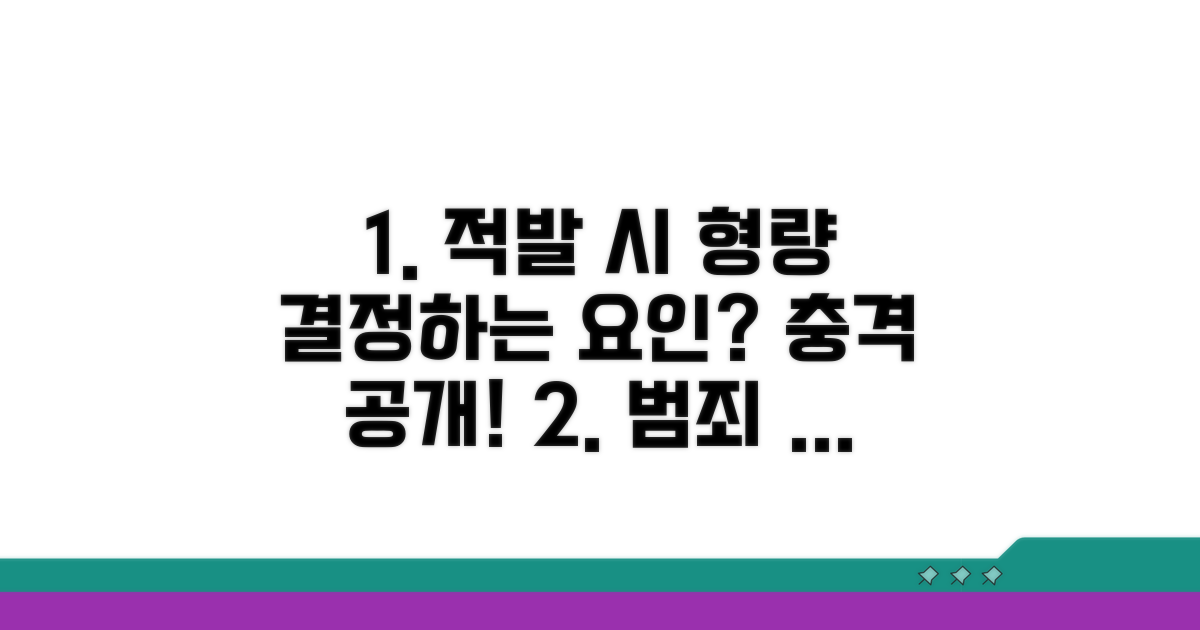 적발 시 양형 결정 요인은?