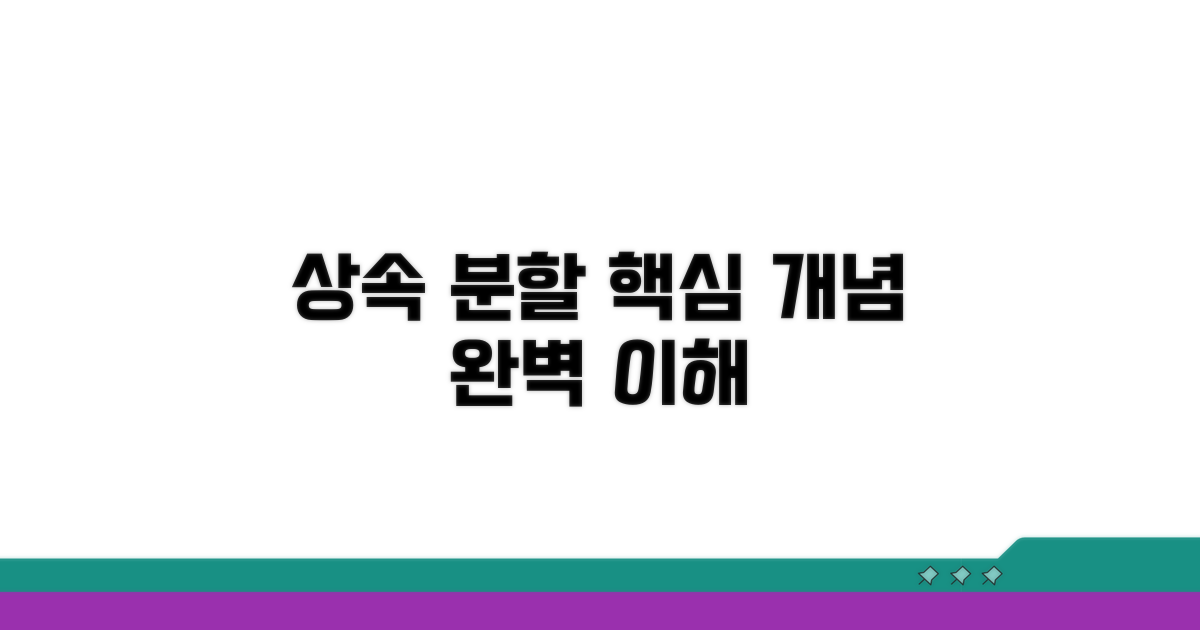 상속재산 분할 핵심 개념 이해