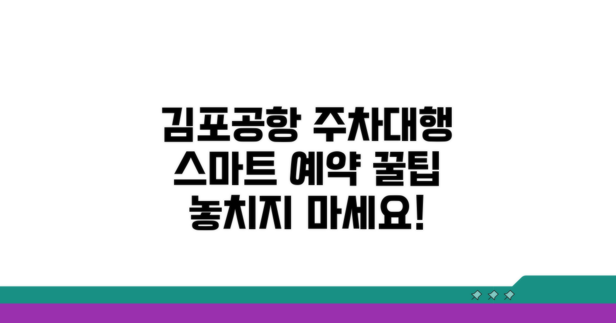 스마트한 김포공항 주차대행 예약 방법