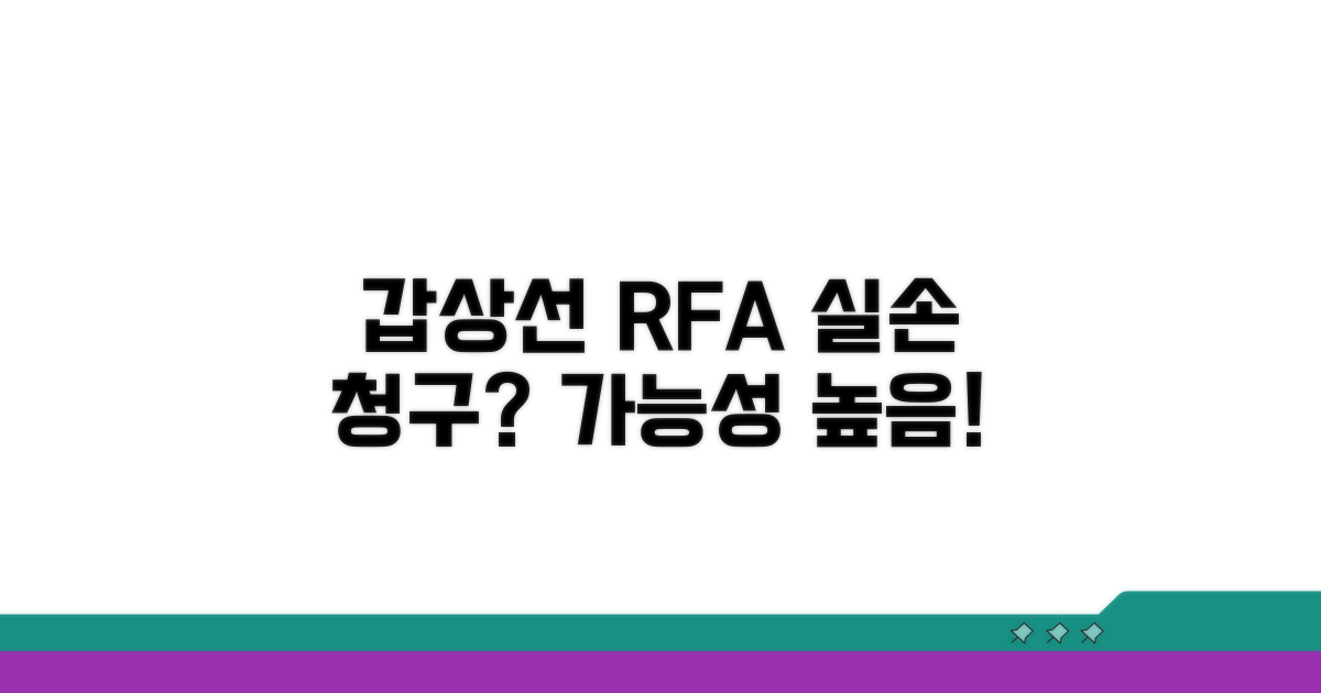갑상선 결절 RFA 실손 청구 가능성