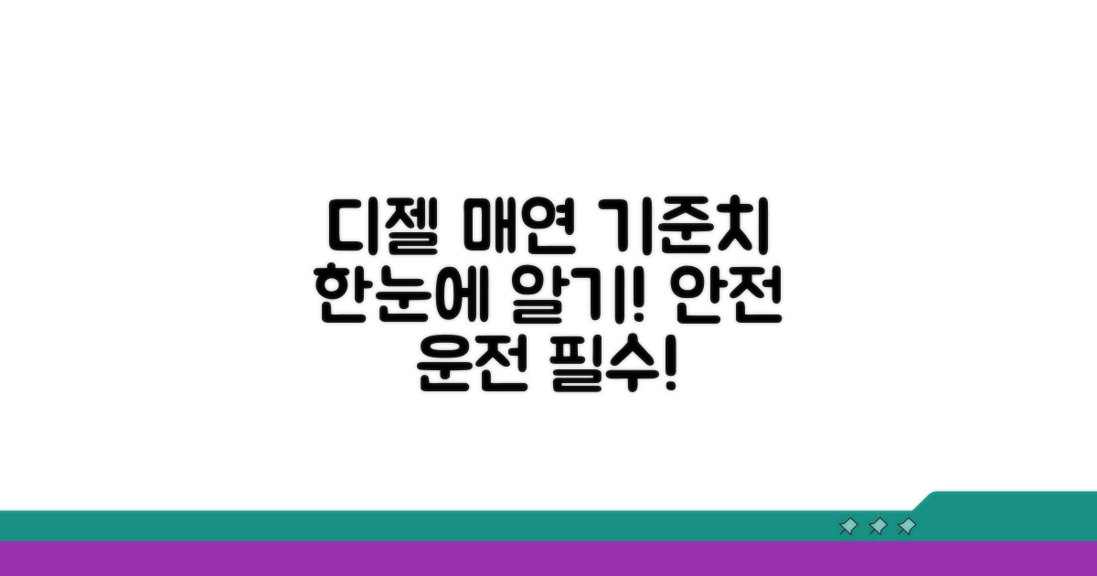 디젤차 매연 허용 기준치 한눈에