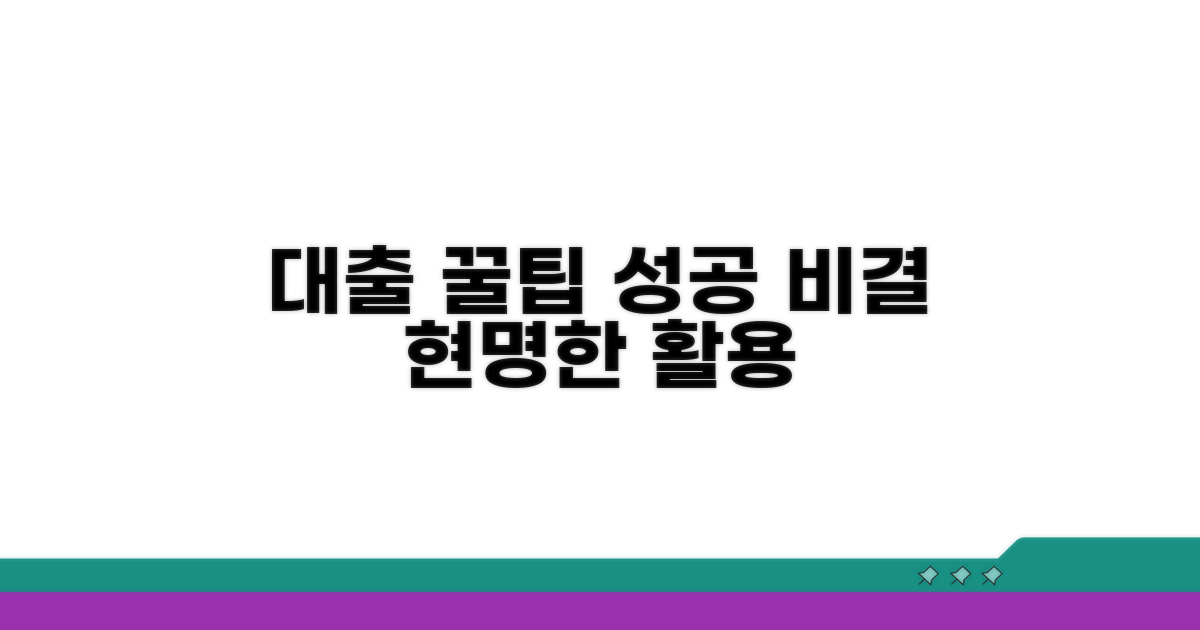 성공적인 대출 활용 꿀팁