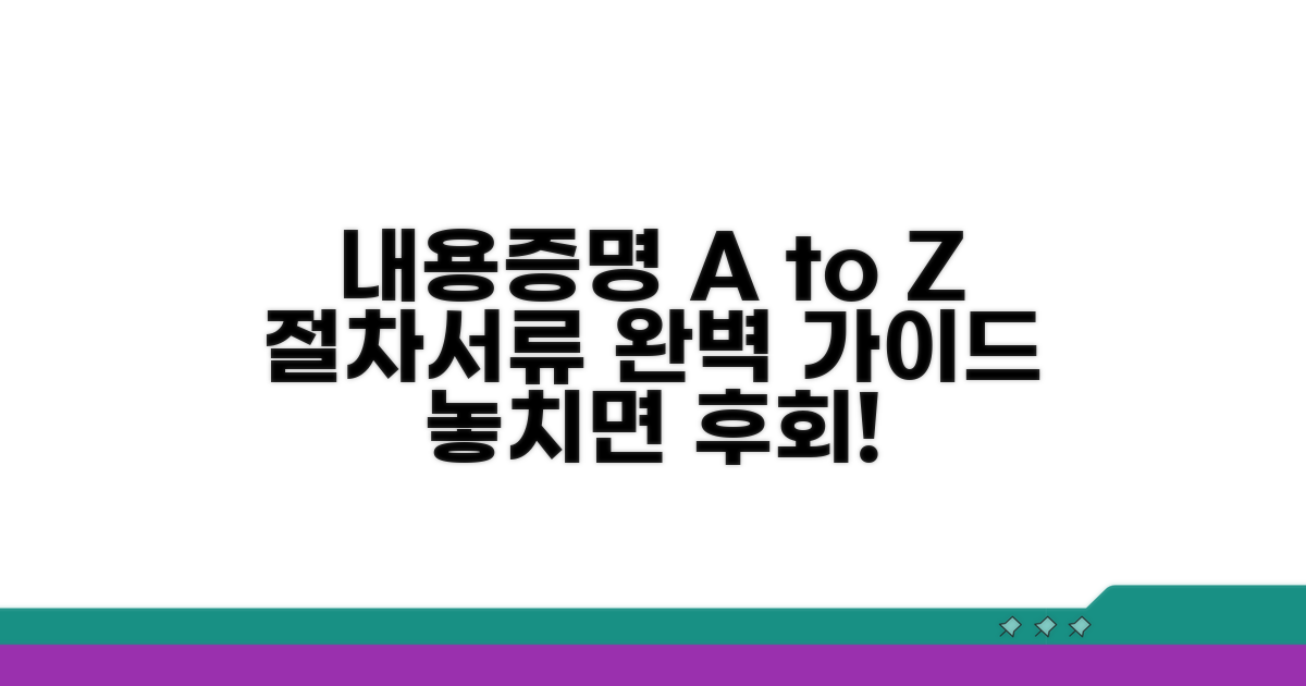 내용증명 절차와 서류 완벽 준비
