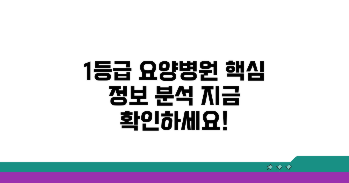 1등급 요양병원 정보 상세 분석