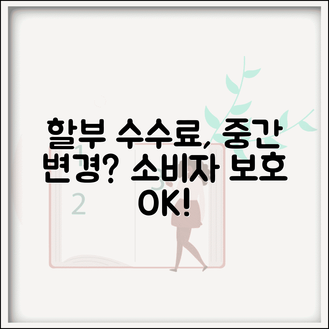 신용카드 할부 수수료 중간 변경 가능성? | 계약 조건, 사전 통지, 소비자 보호 총정리