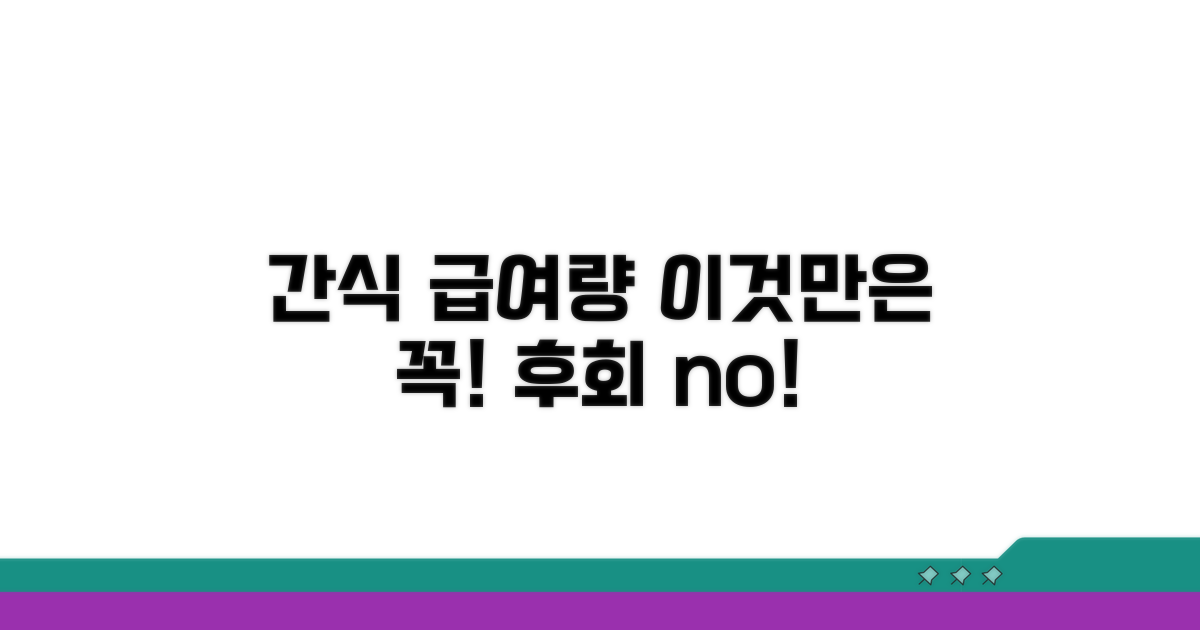 간식 급여량, 이것만은 꼭!