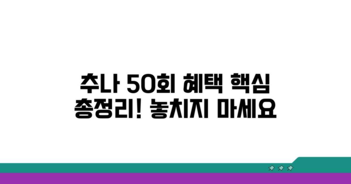 추나요법 연 50회 혜택 총정리