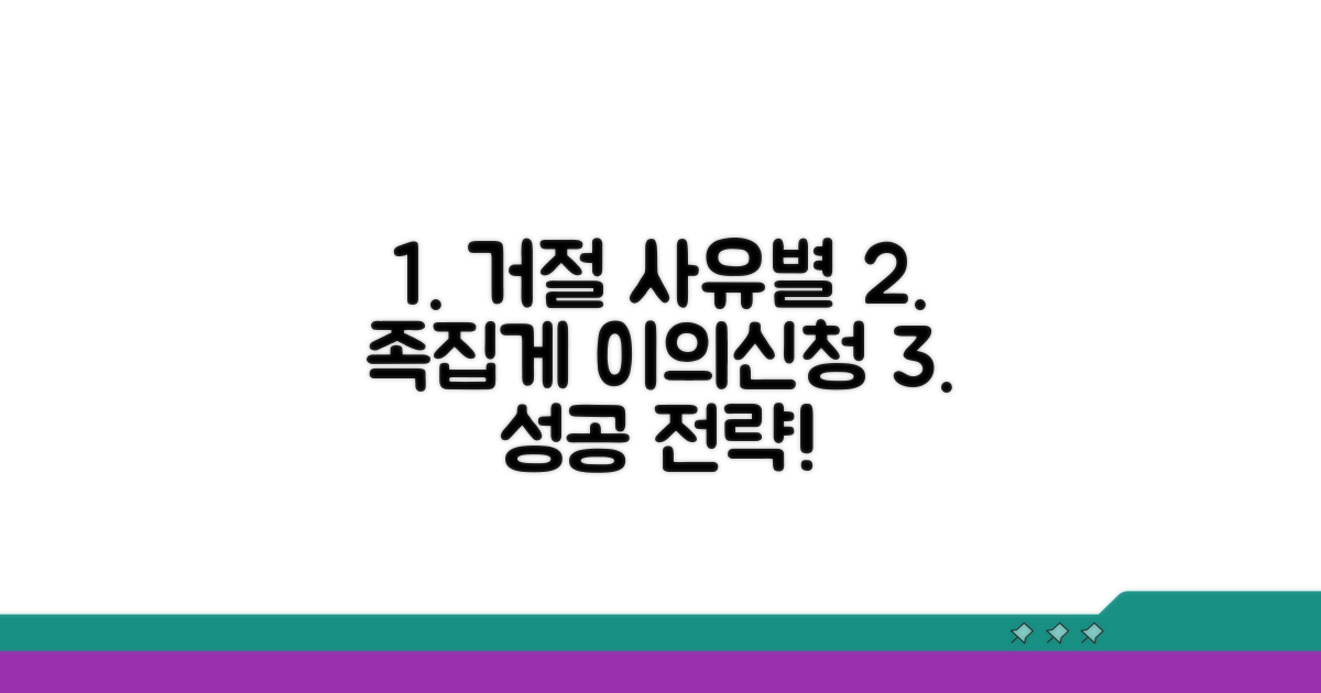 거부 사유별 이의신청 전략