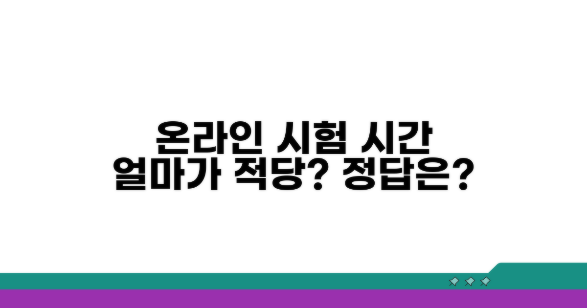 온라인 시험 시간, 얼마가 적당할까?