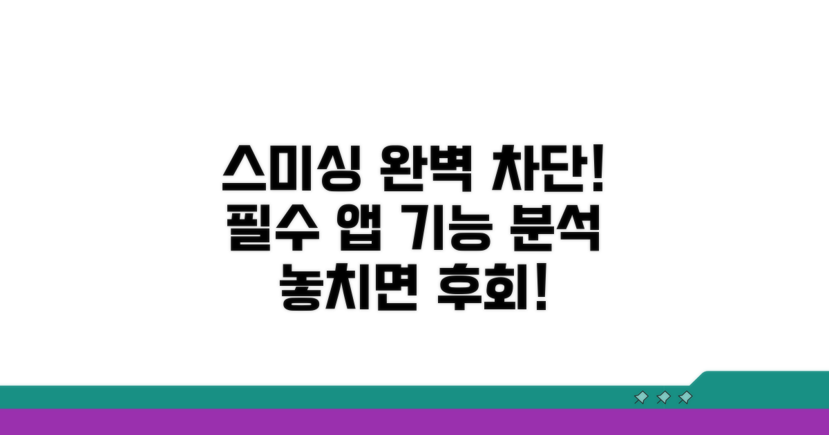 스미싱 예방 필수 앱 기능 분석