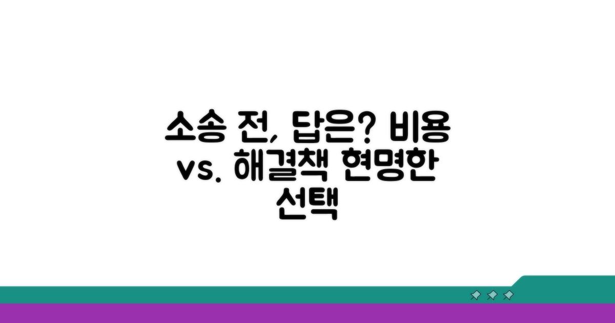 소송 전 고려할 사항과 대안