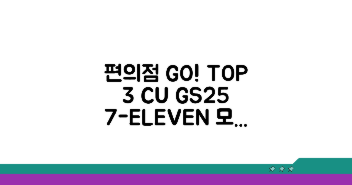 CU GS25 세븐일레븐 완벽 가이드