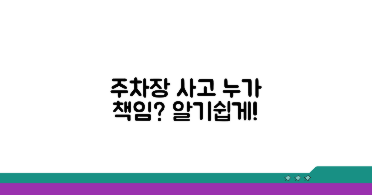 주차장 사고, 누가 책임질까?