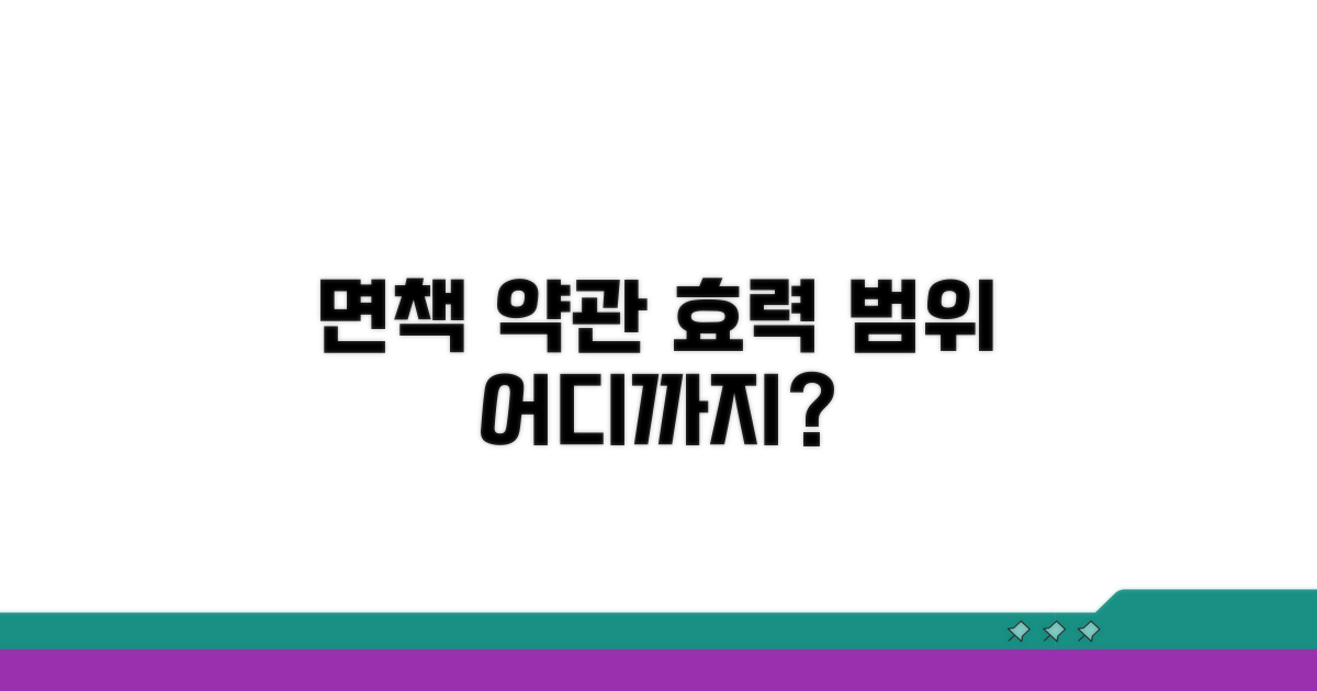 면책 약관, 효력은 어디까지?